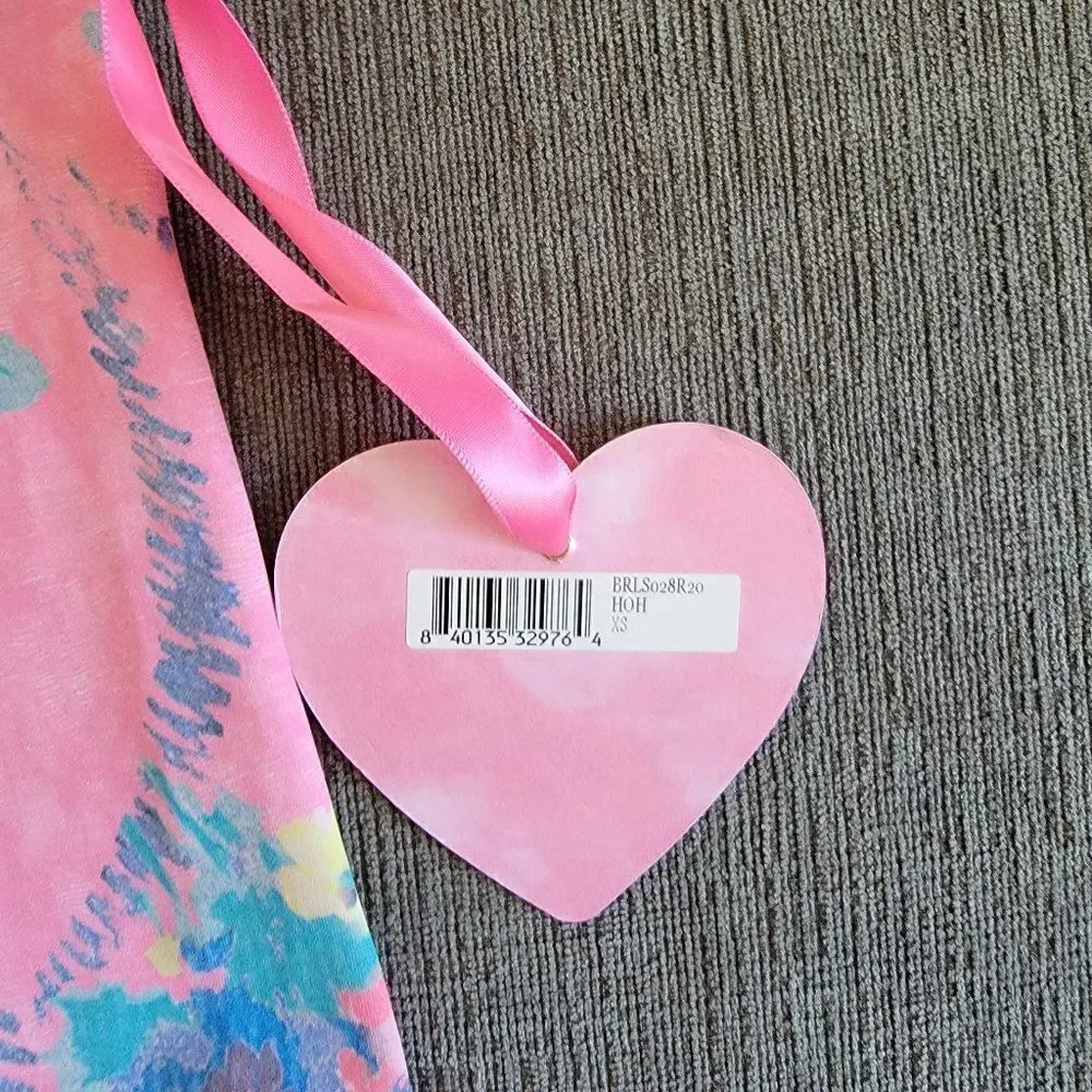Love Shack Fancy Women's Pink X Beach Riot Hibiscus Bike Short Size XS